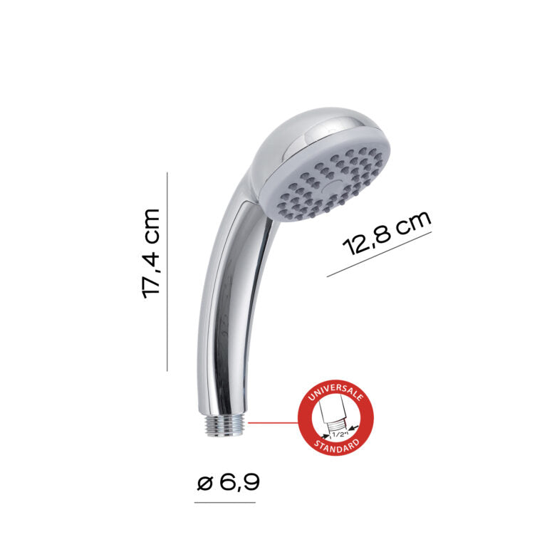 Doccetta doccia 1 getto cromato - Easy 02