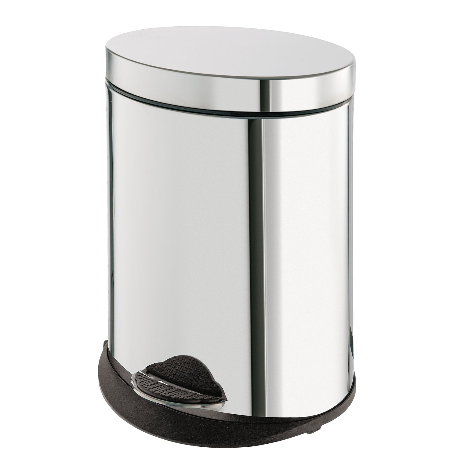 Portarifiuti ovale 5 lt cromato "Argenta"