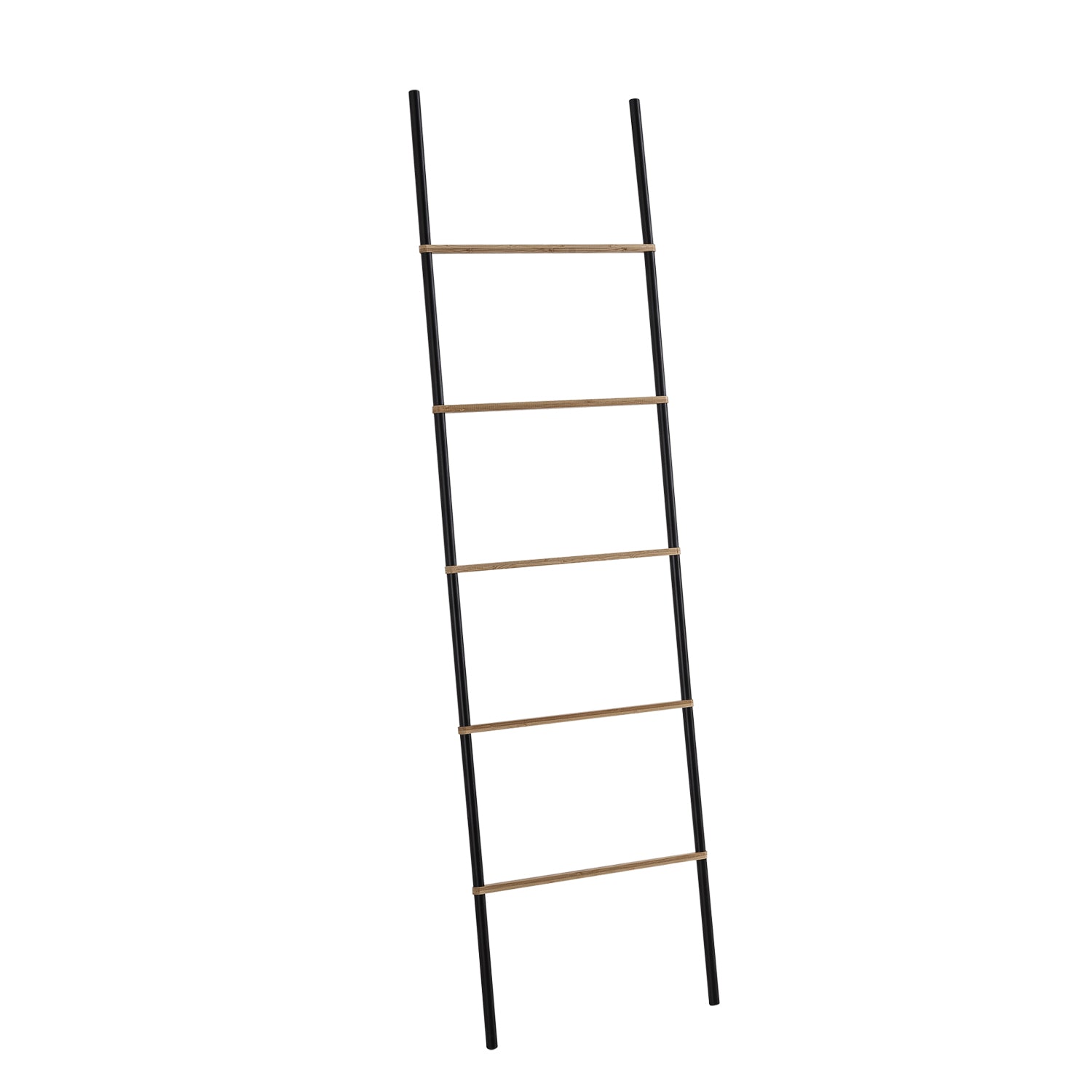 Bamboom scaletta portasalviette nero/bambu' "Kenta"