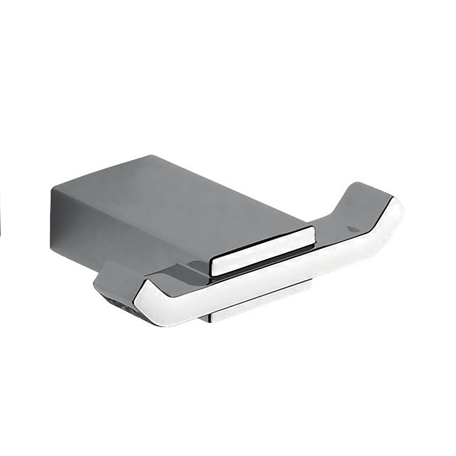 Attacca accappatoi doppio cromato "Kansas"