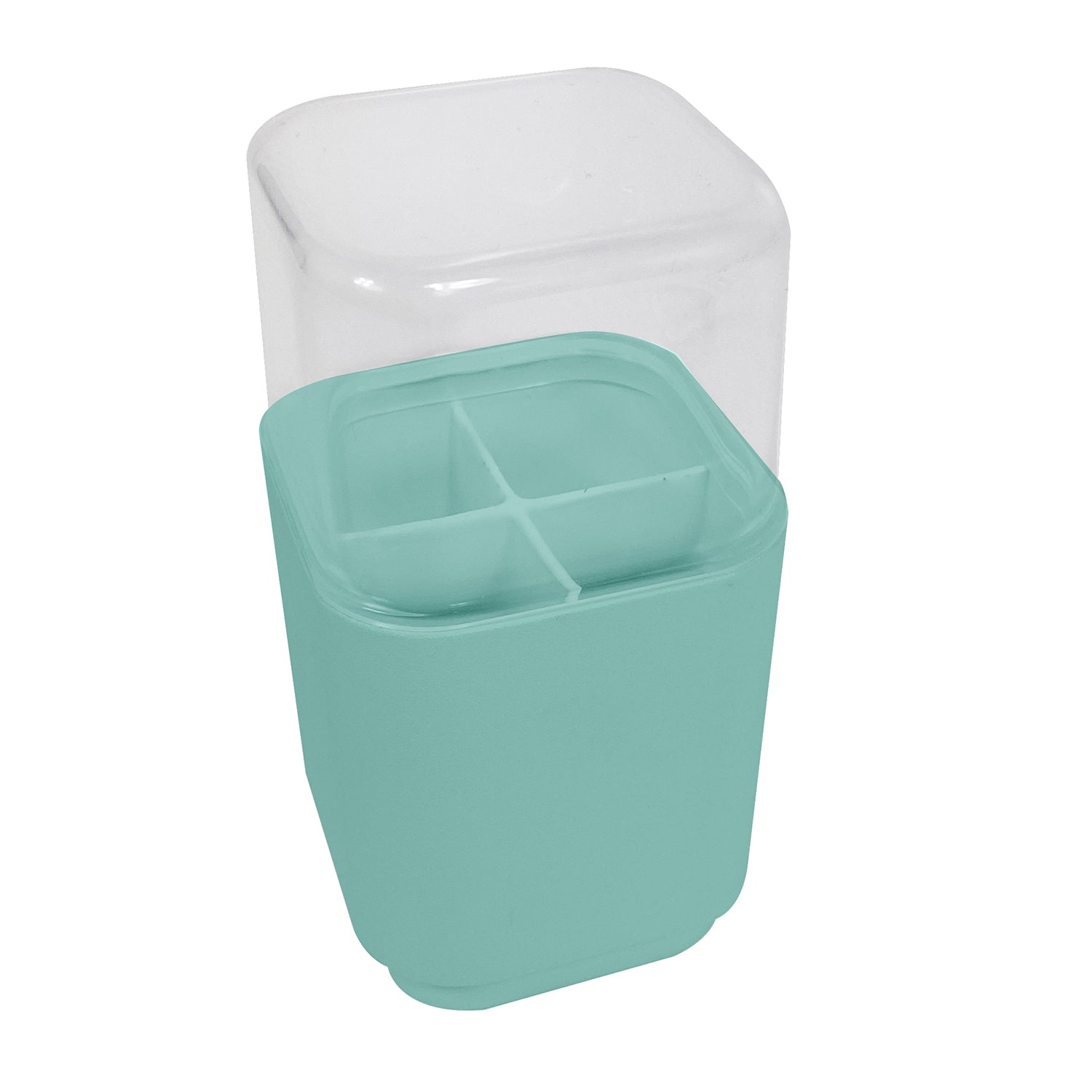 Porta testine spazzolino elettrico/porta cotton fiocc acquamarina "Seventy"