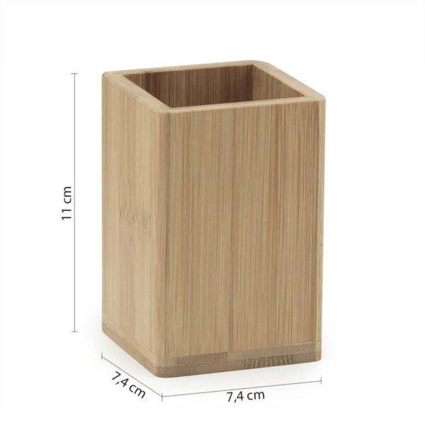 Bamboom portaspazzolini naturale "Bonnie"