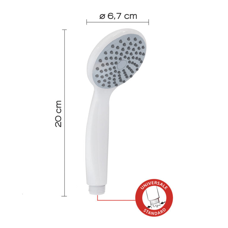 Doccetta doccia 1 getto bianco - Easy 03