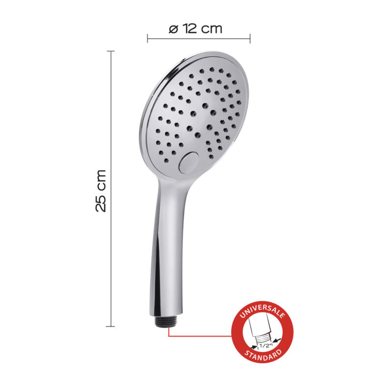 Doccetta Tech 12 3 getti cromato