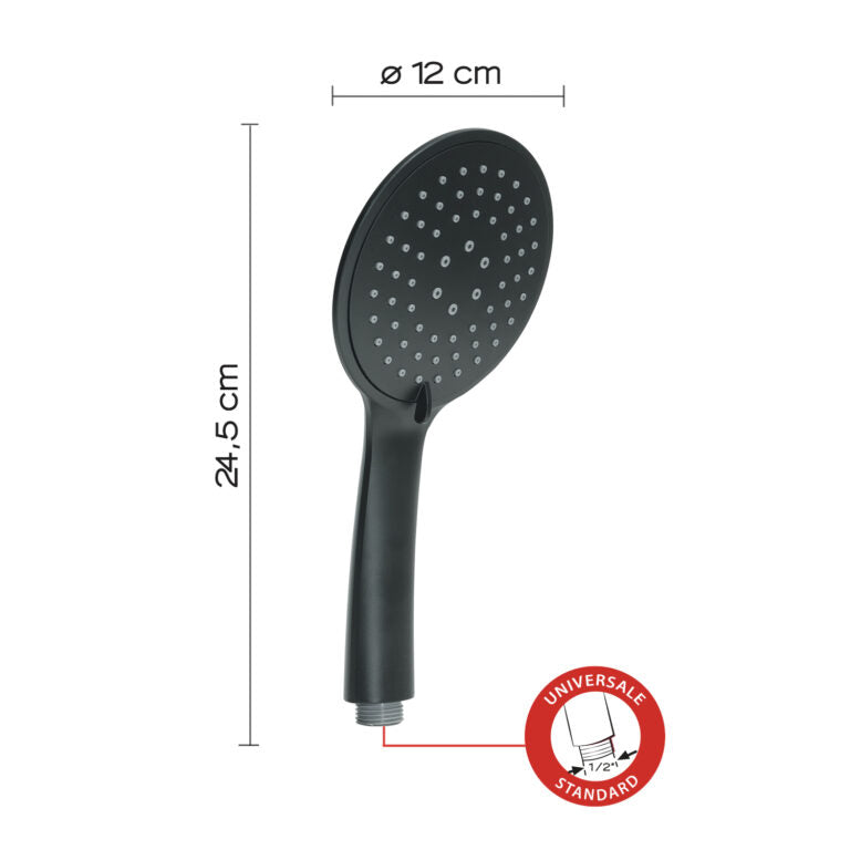 Doccetta Tech 13 3 getti nero matt