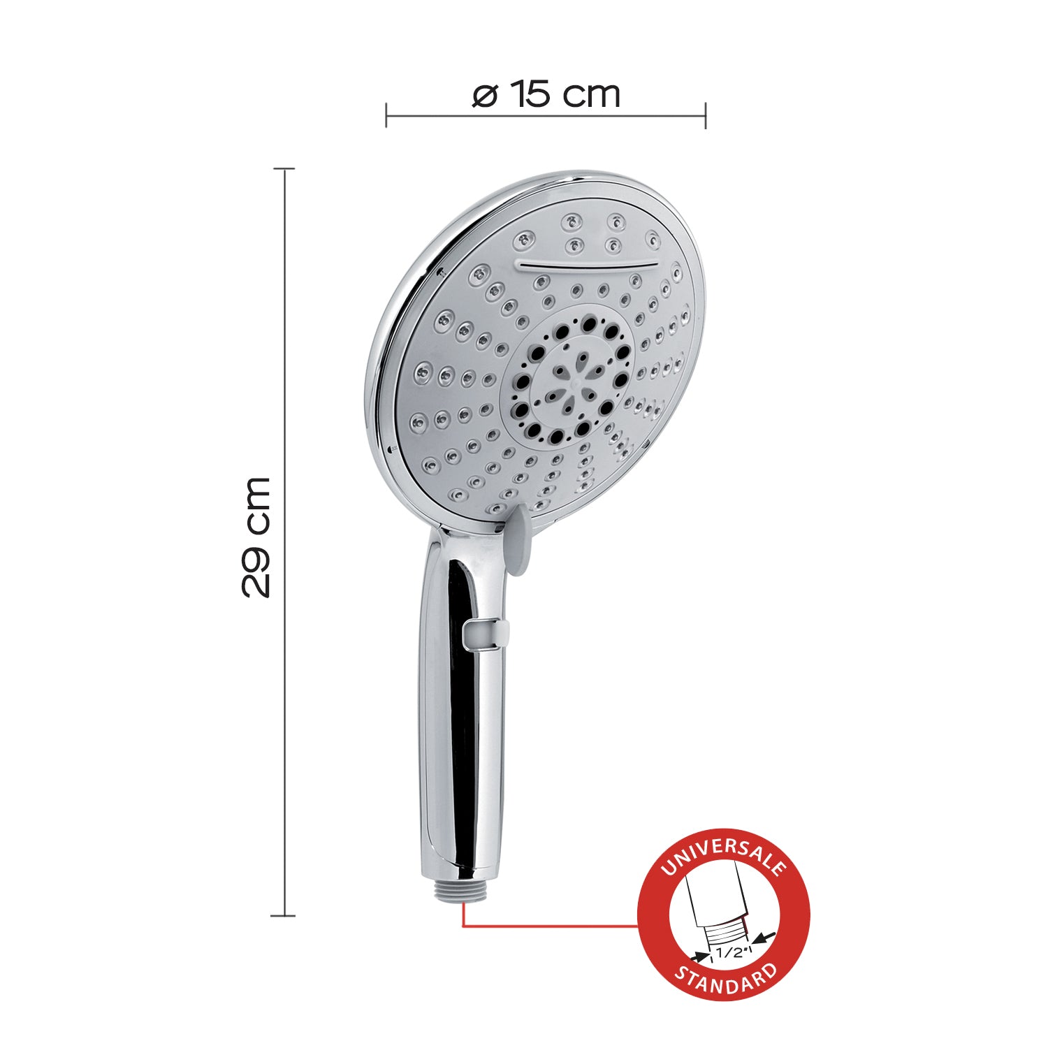 Doccetta Top 01 4 getti cromato