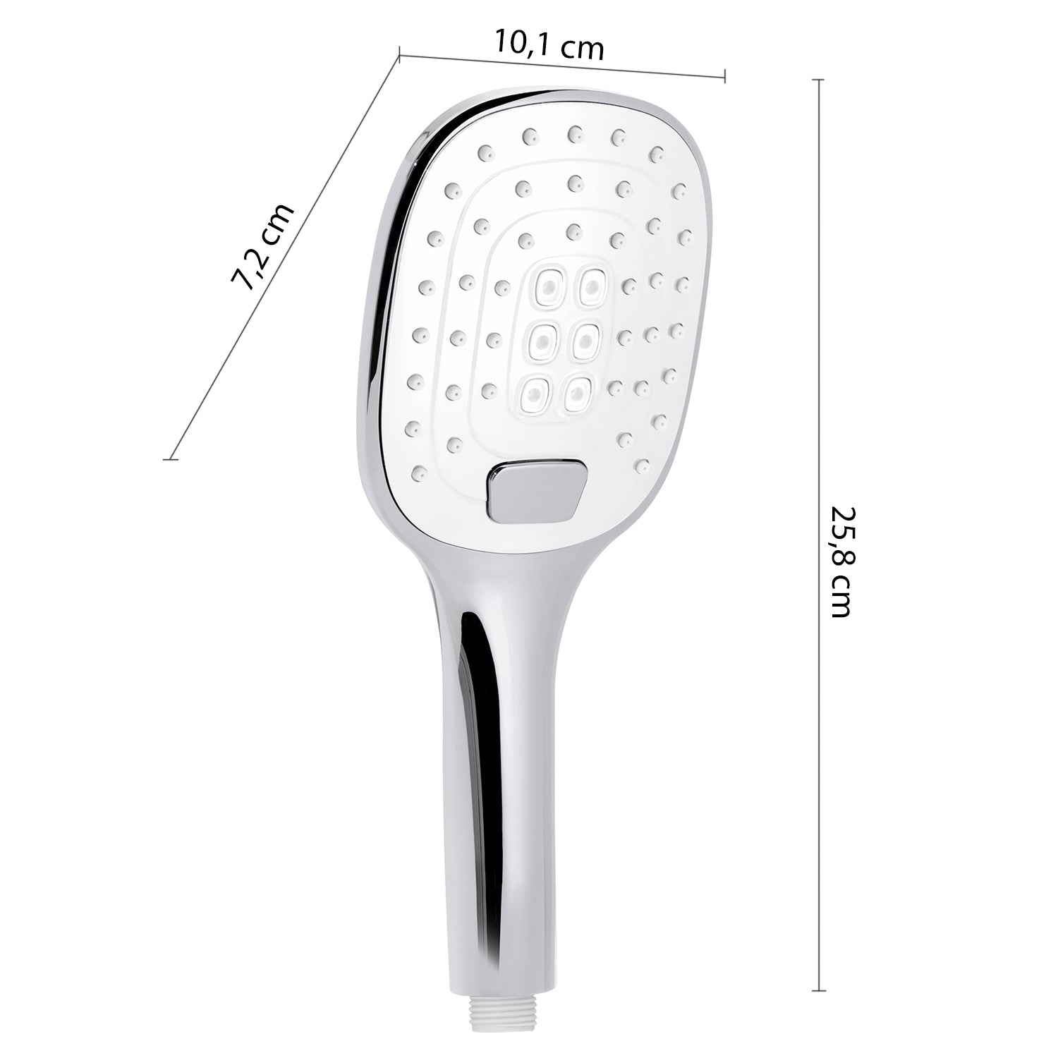 Doccetta doccia 3 getti bianco/cromato - Tendence 10