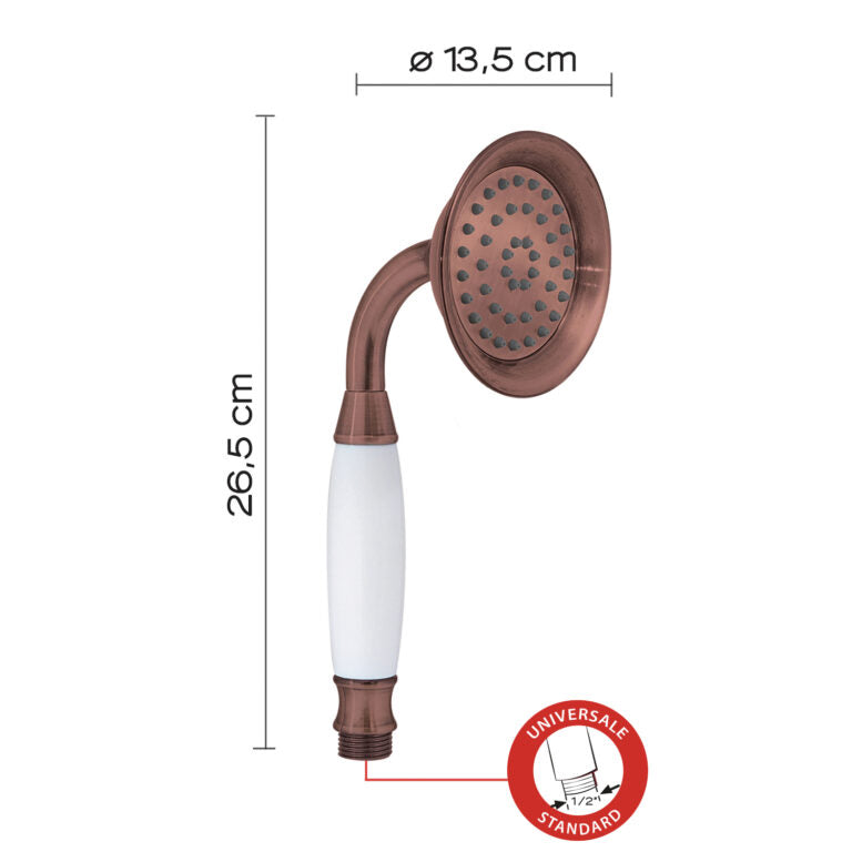 Doccetta doccia 1 getto rame - Liberty 02