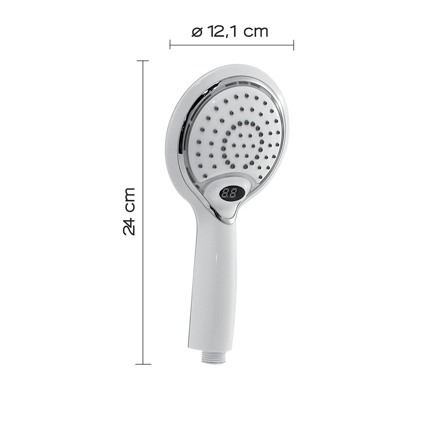 Doccetta doccia 1 getto bianco - Thermo light 01