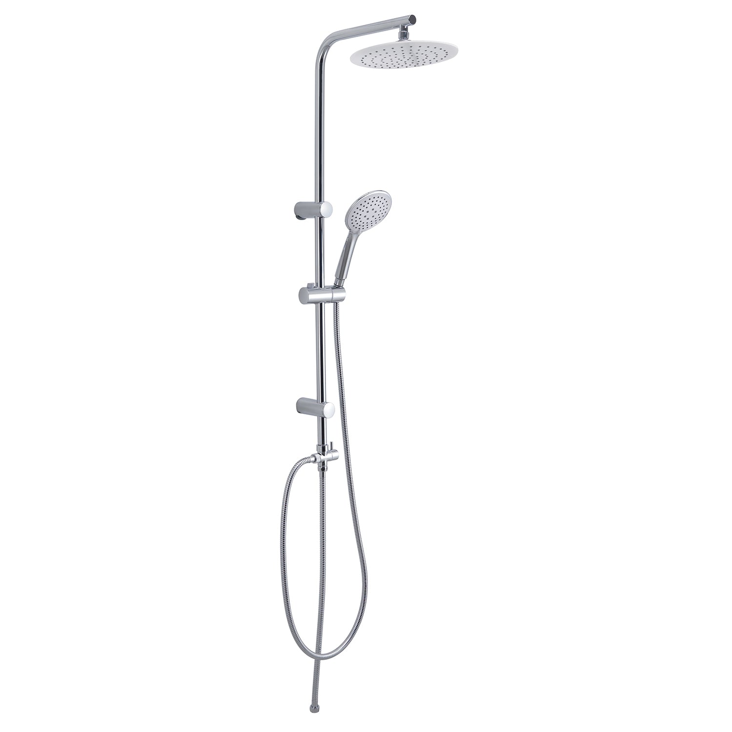 Colonna doccia 3 getti soffione 23 cm cromato/bianco "Easy 01"