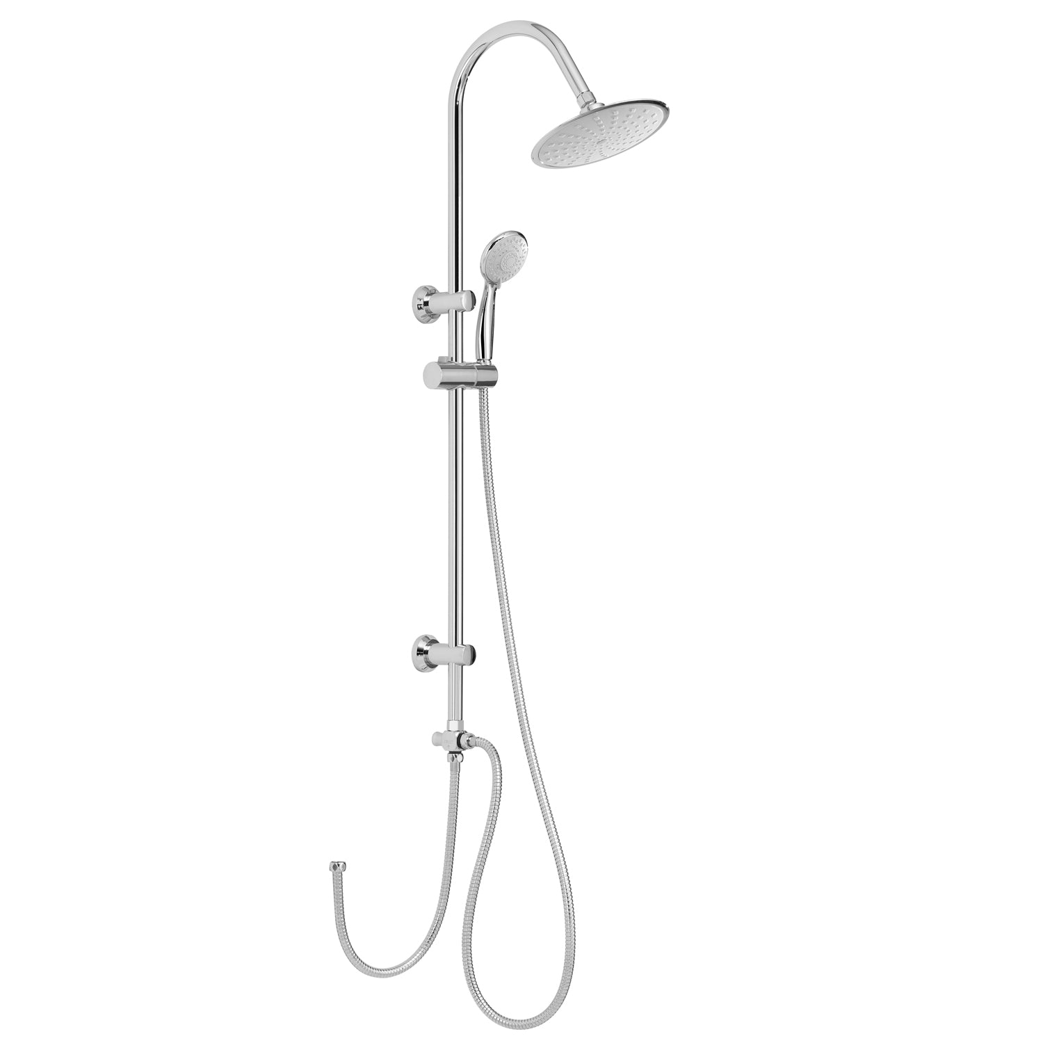 Colonna doccia 5 getti soffione 20 cm cromato "Easy 02"