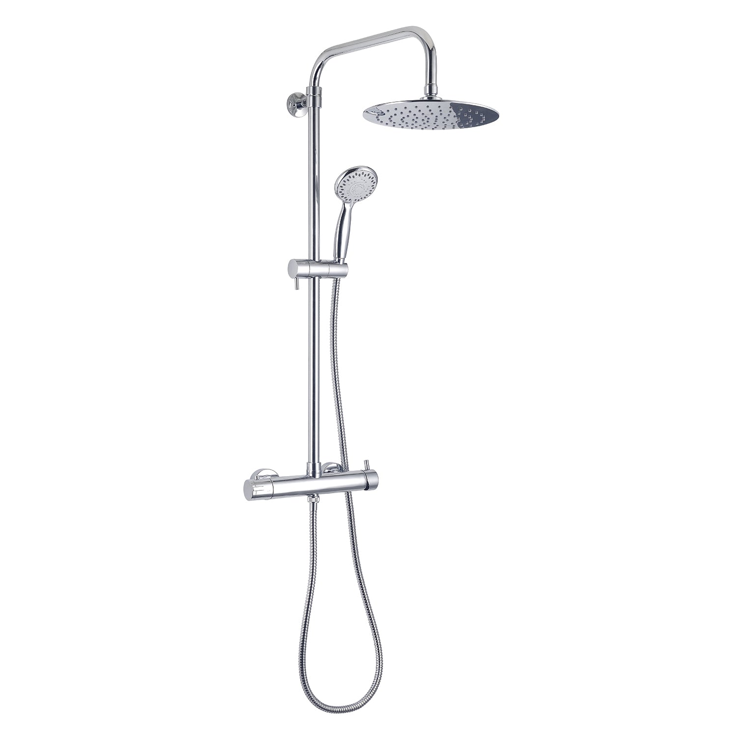 Colonna doccia con miscelatore 4 getti soffione 23 cm cromato "Star plus 00"