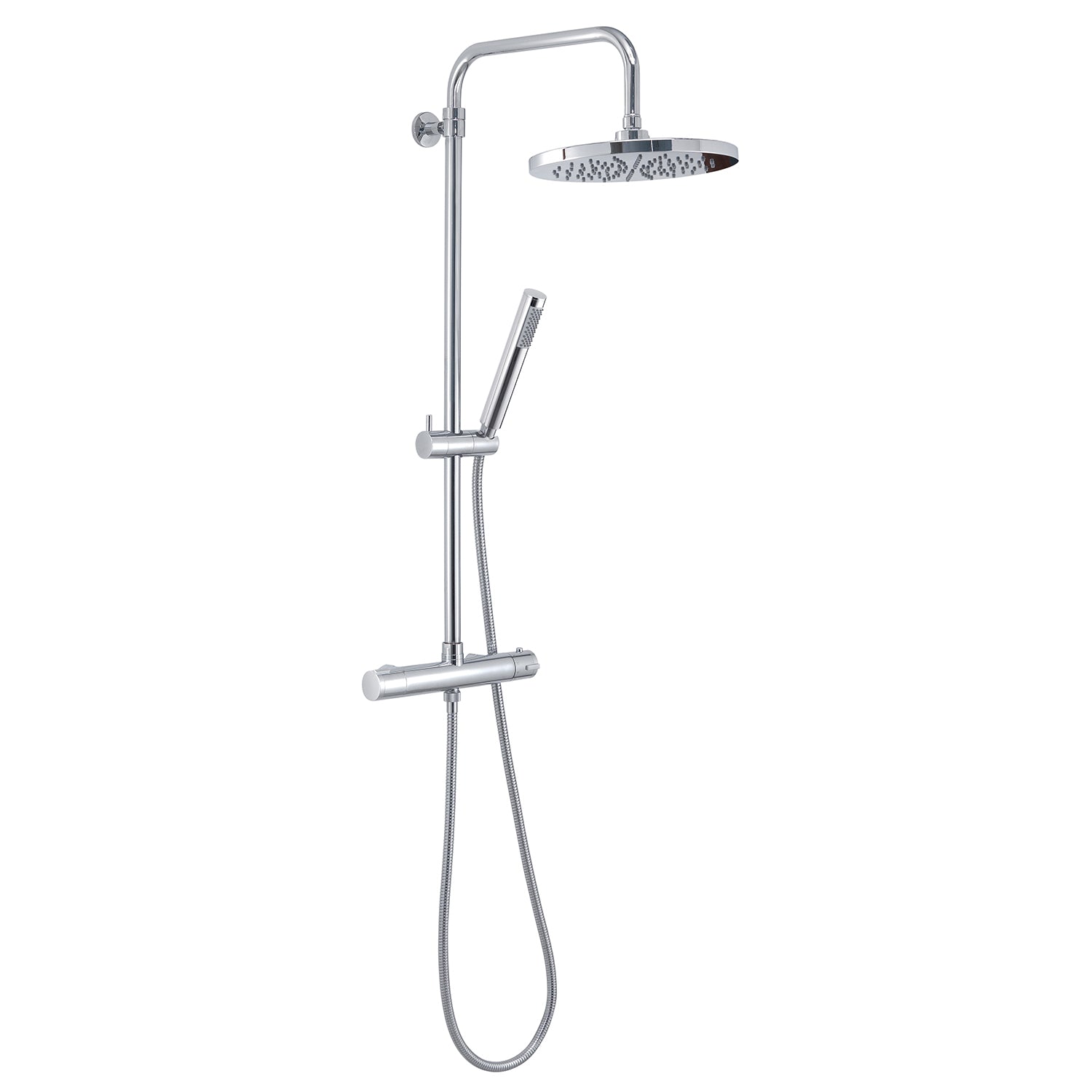 Colonna doccia termostatica 1 getto soffione 25 cm cromato "Star mix 00"