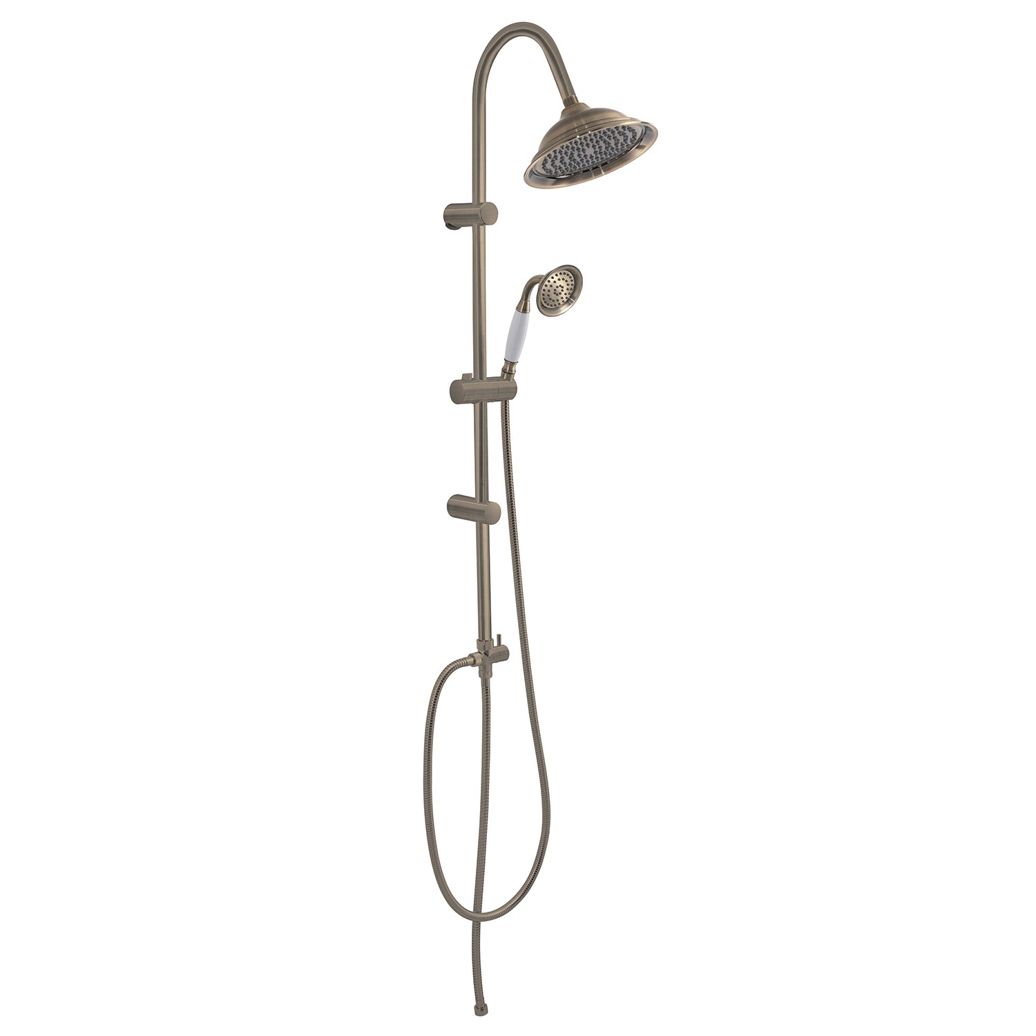 Colonna doccia 1 getto soffione 20 cm bronzo "Liberty 01"