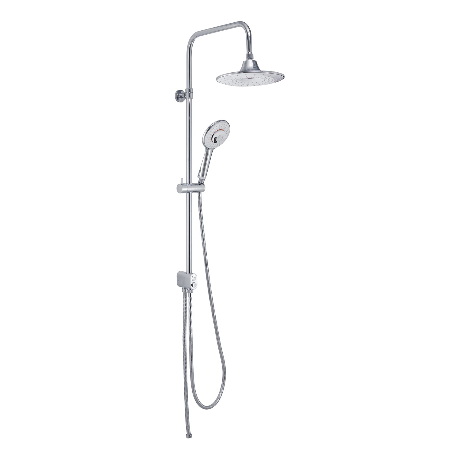 Colonna doccia 4 getti soffione 23 cm cromato/bianco "Music 00"