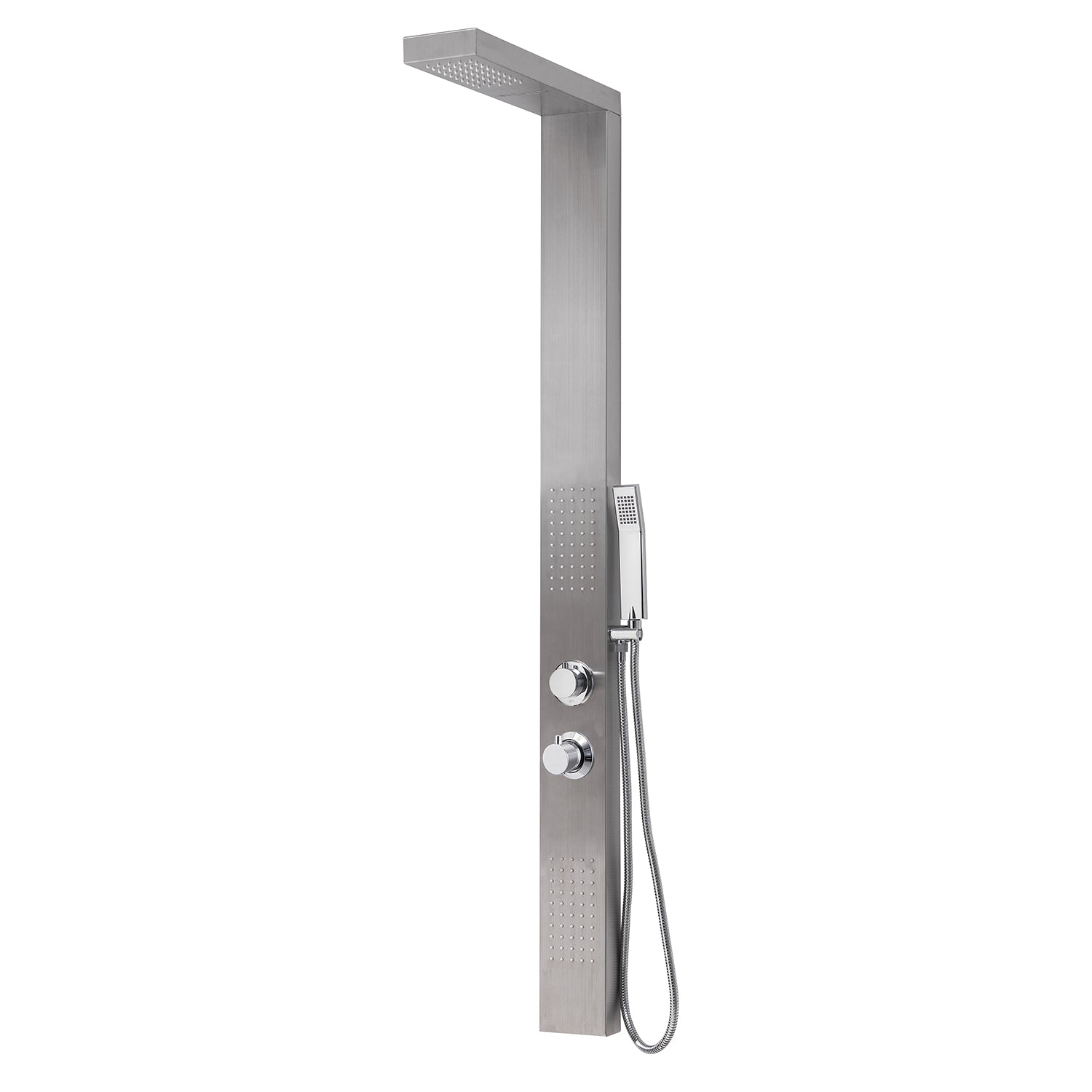 Pannello doccia termostatico spazzolato "Cascade plus 00"