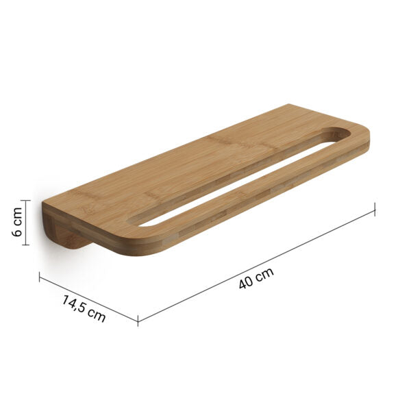 Bamboom mensola 40 cm naturale "Himalaya"