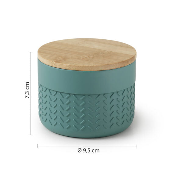 Bamboom contenitore verde/naturale "Thea"
