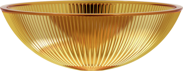 Jubilee Lavabo colore ambra veneziana Ø 40 in vetro veneziano 100% italiano