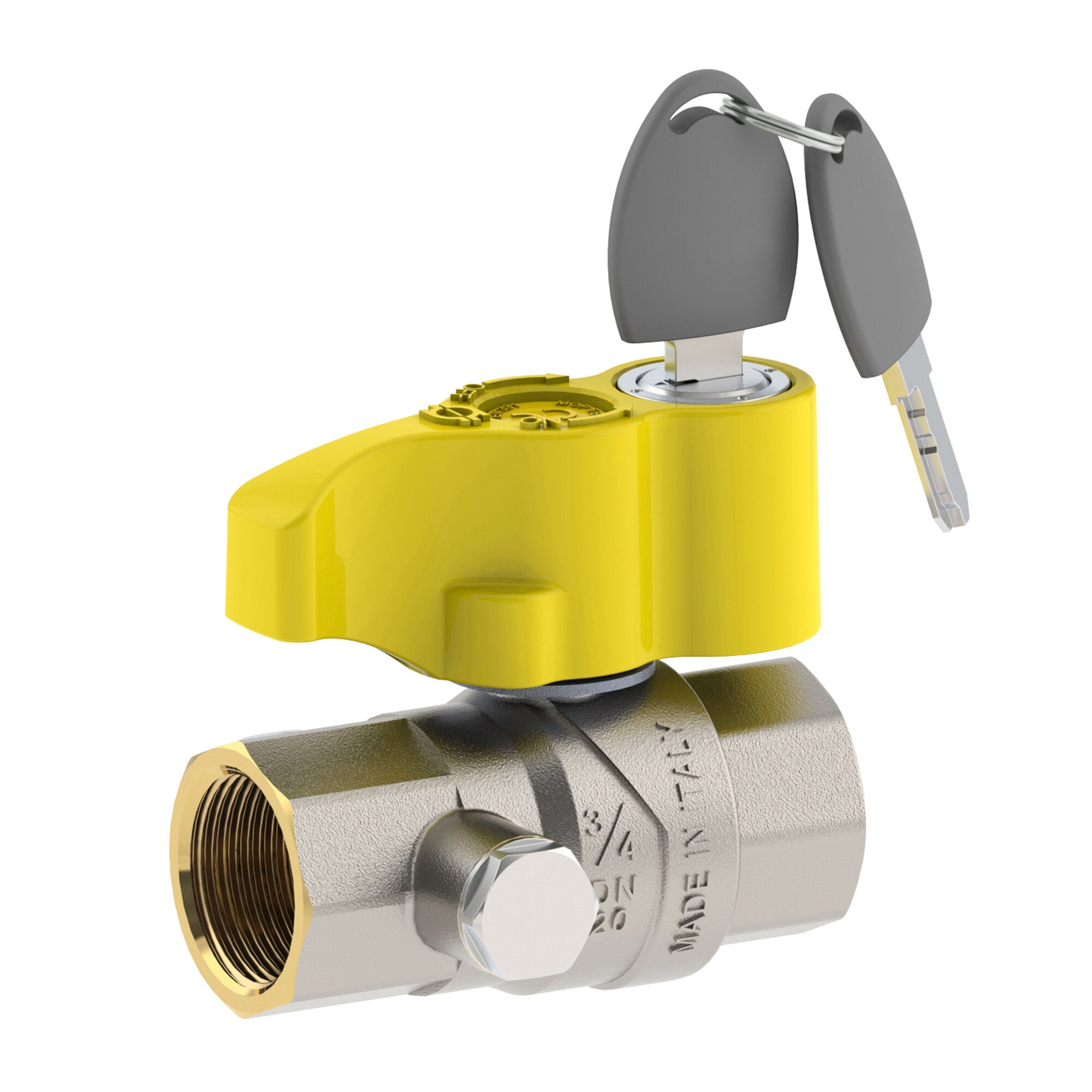 Futurgas Femmina-Femmina dritta serratura a chiave con presa di pressione G 1/4" - 1"