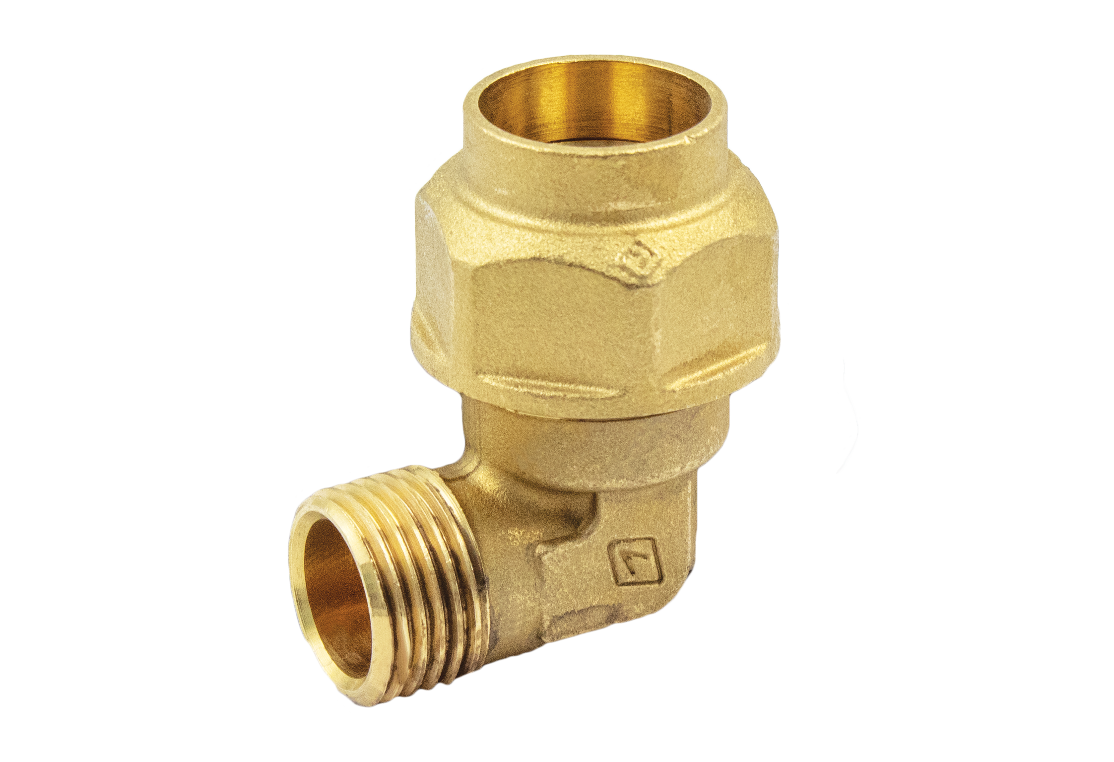 Raccordo a gomito maschio 25x3/4" per tubo PE