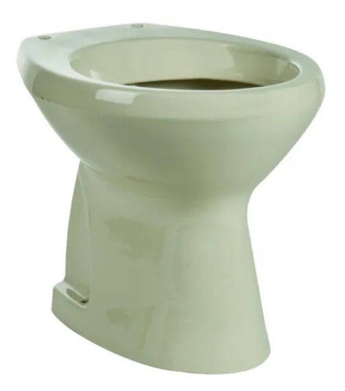 Vaso wc a terra con scarico a pavimento in ceramica champagne serie Elite coprivaso (escluso)