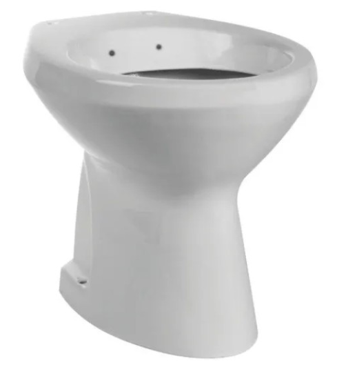 Vaso-bidet a terra in ceramica bianca serie Elite - Coprivaso (escluso)