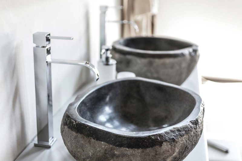 Joya Medium Lavabo Ø 35/44 In pietra di fiume