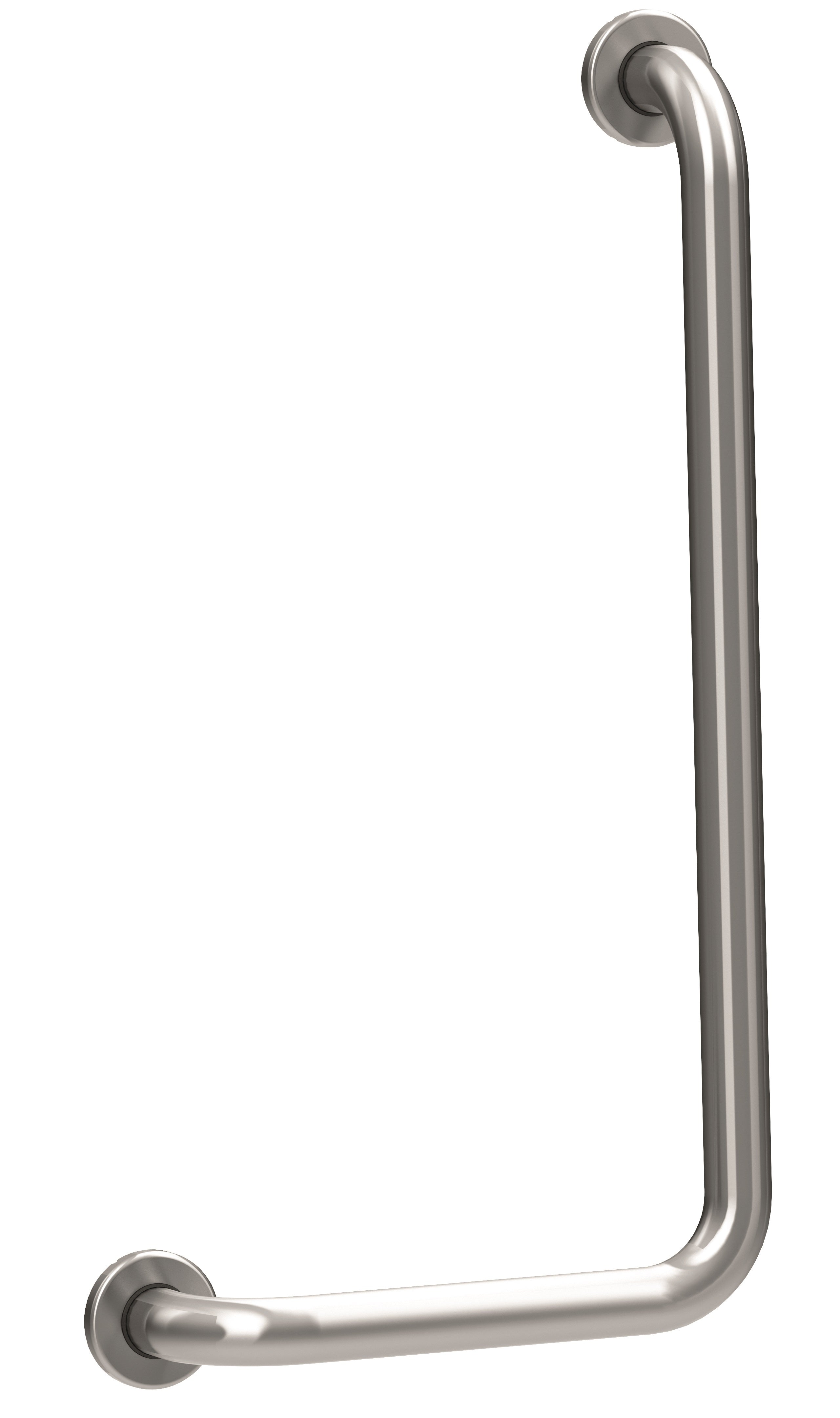 Corrimano a 90° sinistro satinato 30x60 cm