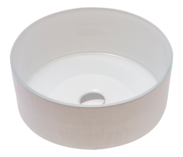 Gala Lavabo in vetro soffiato colore Bianco ø 39,5