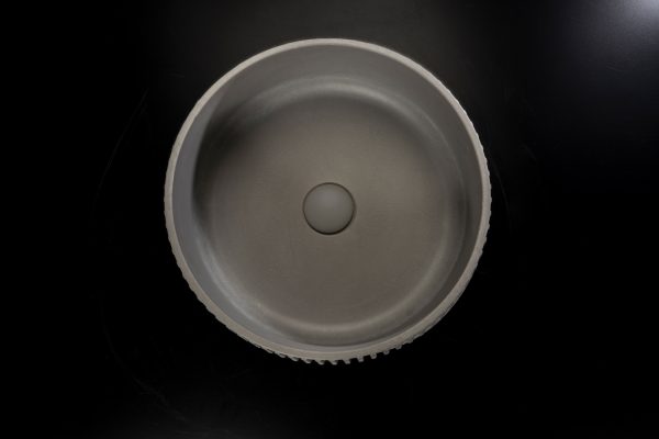 Gear grey Lavabo in cemento Ø 39