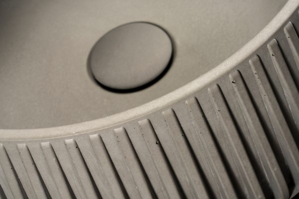 Gear grey Lavabo in cemento Ø 39