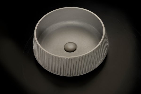 Gear grey Lavabo in cemento Ø 39