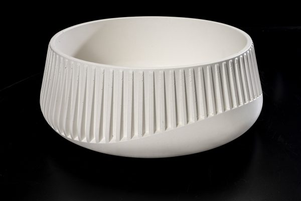 Gear white Lavabo in cemento Ø 39