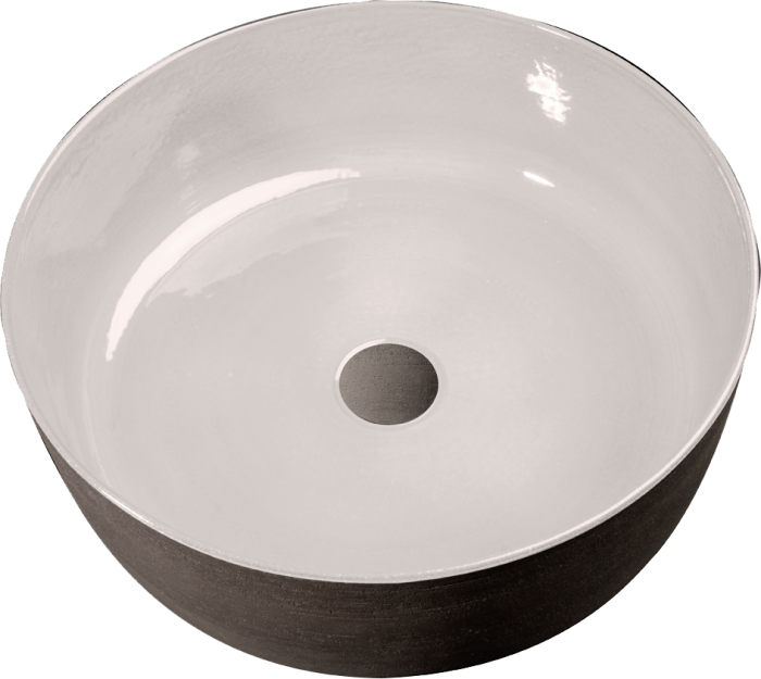 Index Tinta Lavabo in terracotta colore Bianco Ø 42
