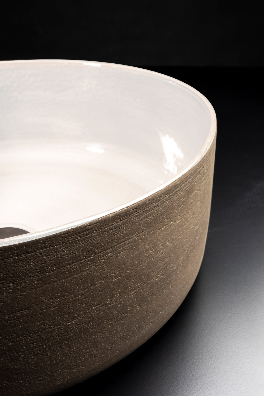 Index Tinta Lavabo in terracotta colore Bianco Ø 42