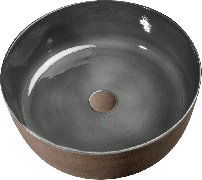 Index Tinta Lavabo in terracotta colore Grigio Ø 42