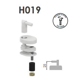 Cerniera per sedile WC - H019