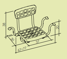 Sedile da vasca con schienale