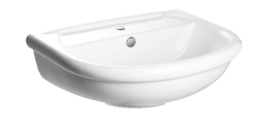 Lavabo in ceramica bianca serie Dalia