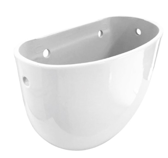 Cassetta scarico in ceramica bianca universale