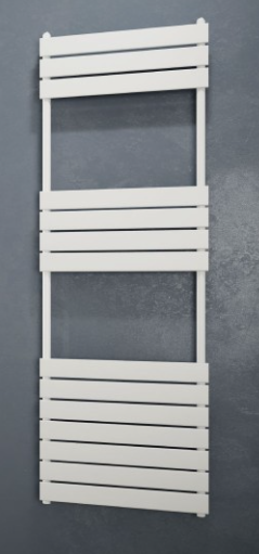 Radiatore termoarredo di design idraulico bianco modello Ritmo 1512x500 mm int 450