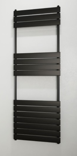 Radiatore termoarredo di design idraulico nero modello Ritmo 1512x500 mm int 450 - WATT 683