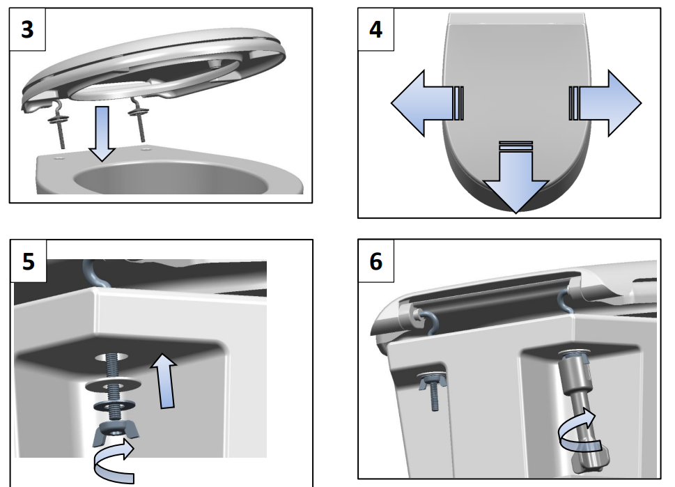 Cerniera per sedile WC - H025