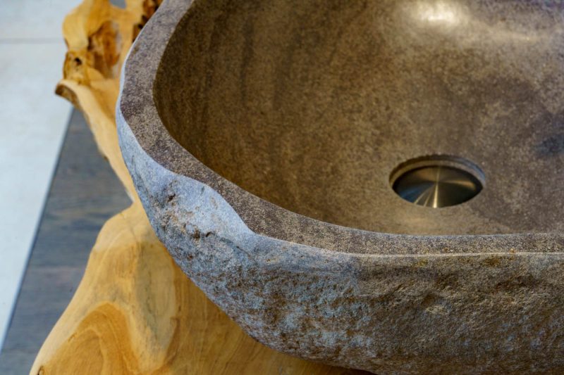 Joya Medium Lavabo Ø 35/44 In pietra di fiume