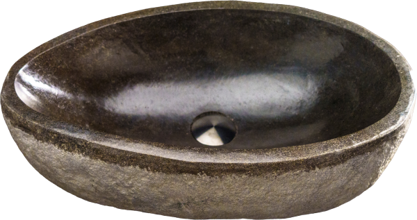 Joya 90 XXL Lavabo Ø 45 / 56 In pietra di fiume