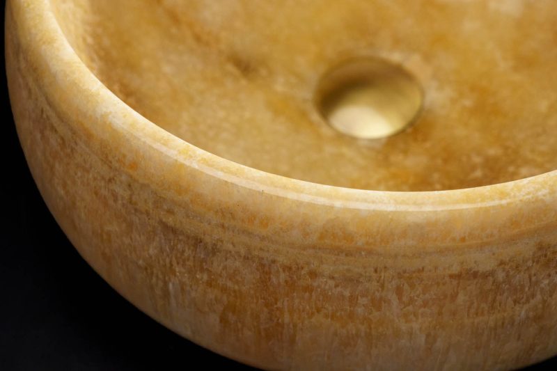 Lavabo Onice da Appoggio - Ø 40 - "Kraton"