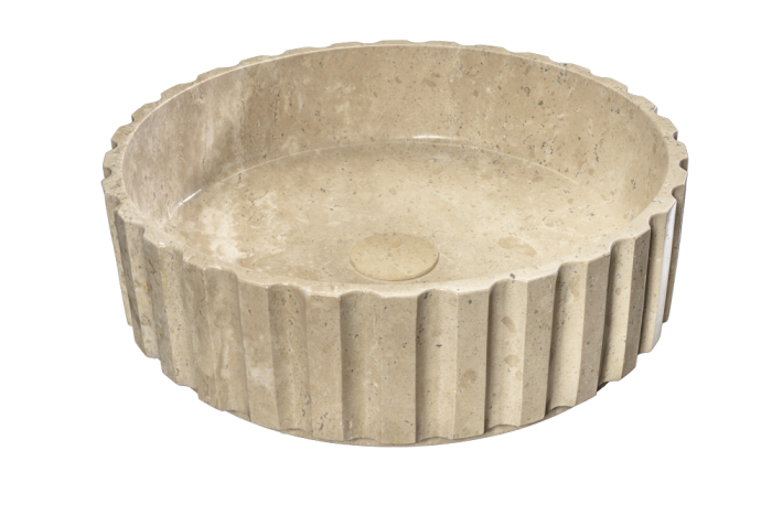 Travertino Lavabo in marmo ø 42