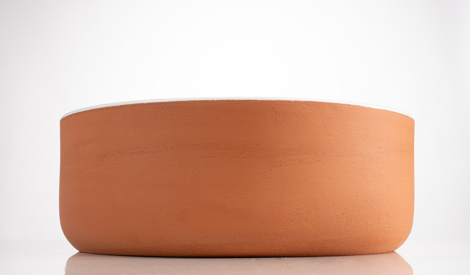 Index Red Lavabo in terracotta colore Bianco Ø 42