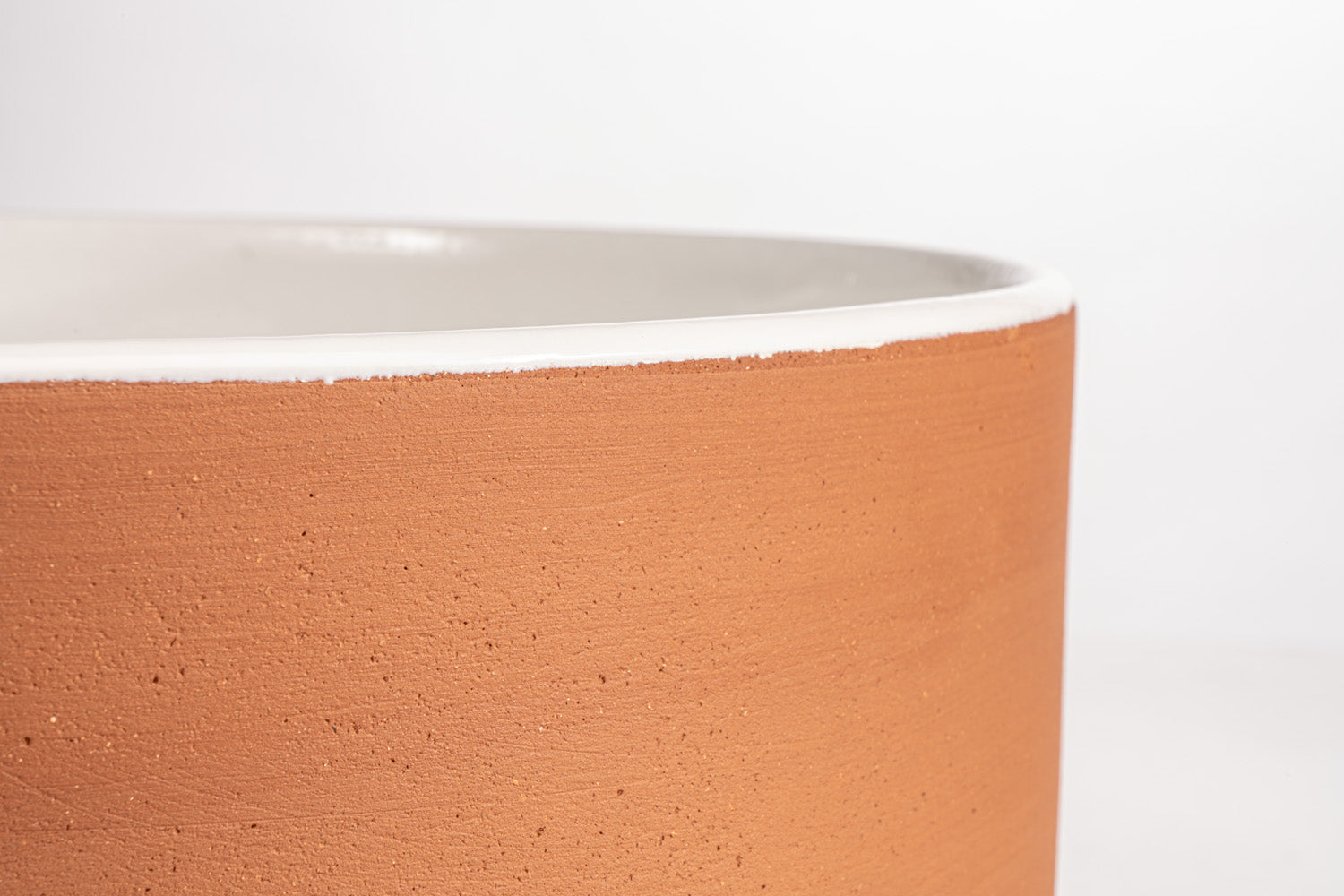 Index Red Lavabo in terracotta colore Bianco Ø 42